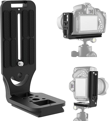 Cámara con soporte en L para DSLR vertical horizontal Trípode de liberación rápida Compatible con Canon Nikon Sony DJI Osmo Ronin Zhiyun