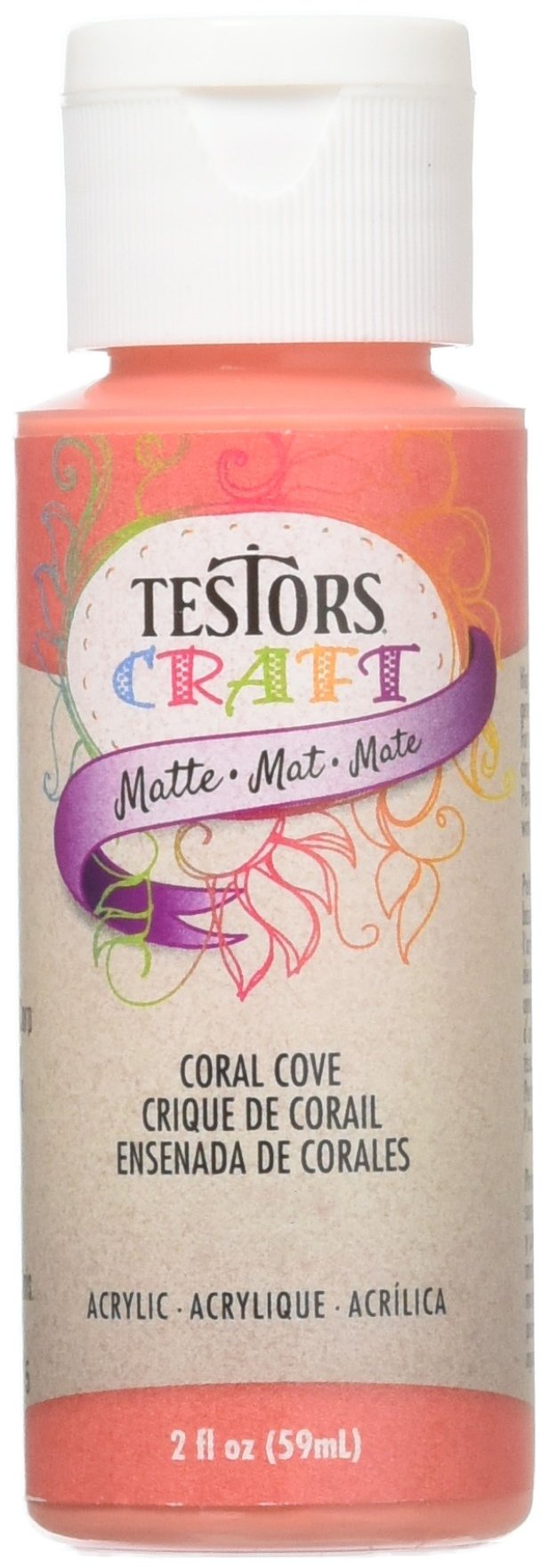 TestorsCraft Matte Coral Cove Arcylic Paint 2oz