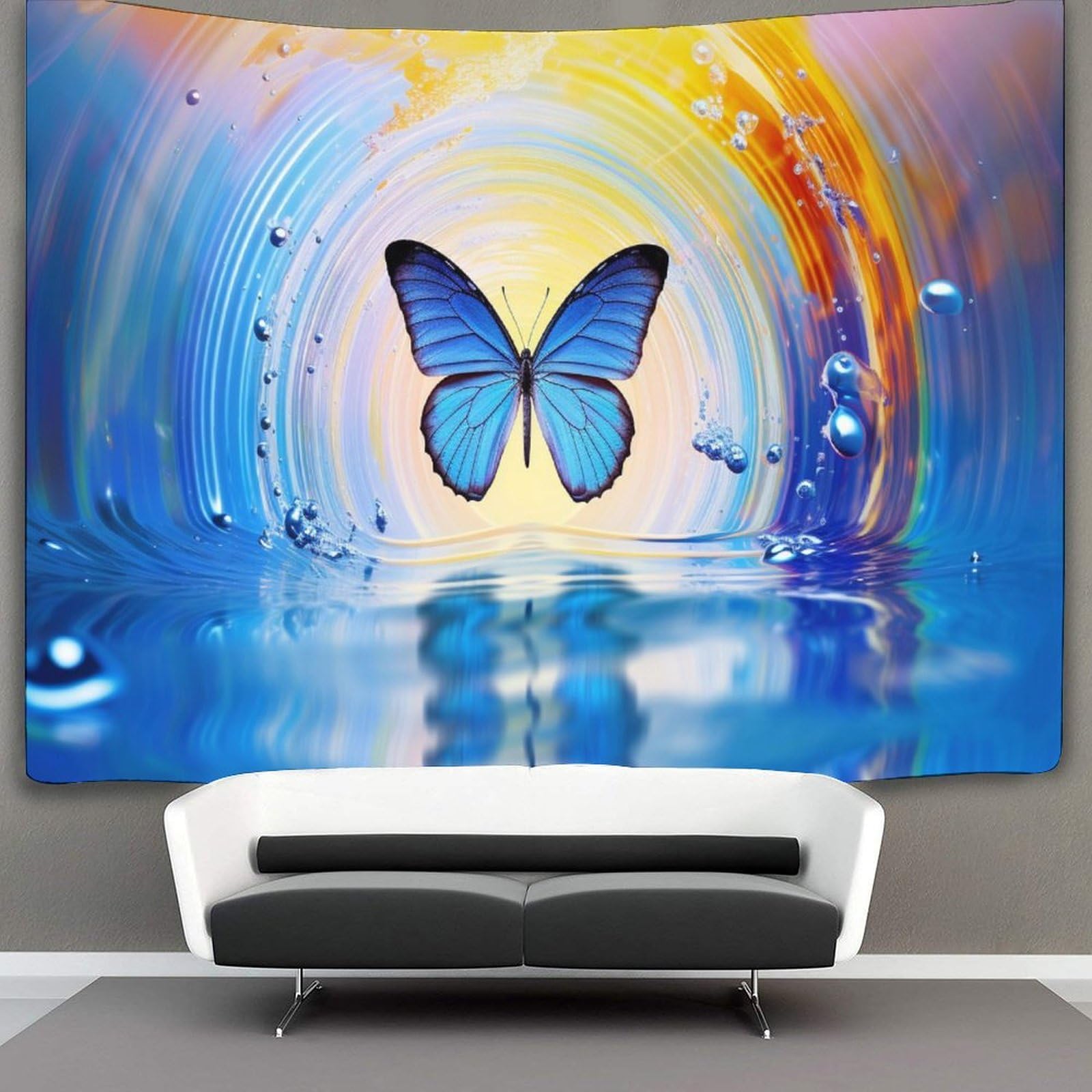 kaiyun Butterfly Tapestry Tapestries 3D Wall Hanging Home Decorations for Room 130cmx150cm