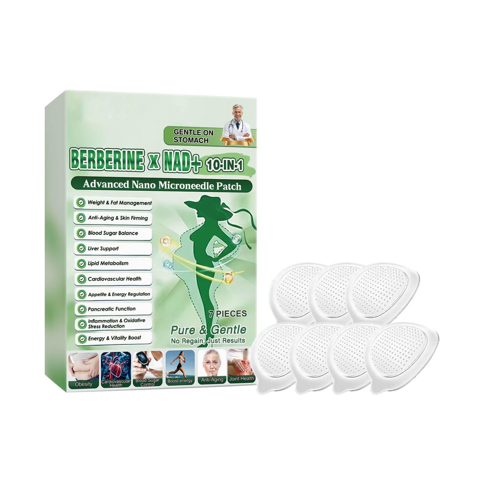 Générique Patchs Minceur Morin-GA 10 en 1 Na-no Microneedle Patch Boîtes Berbe-Rine Patchs pour Touss Types De Corps Usage Quotidien Advanced Na-no Microneedle Microneedle Boîtes Berbe-Rine 2026 - 2