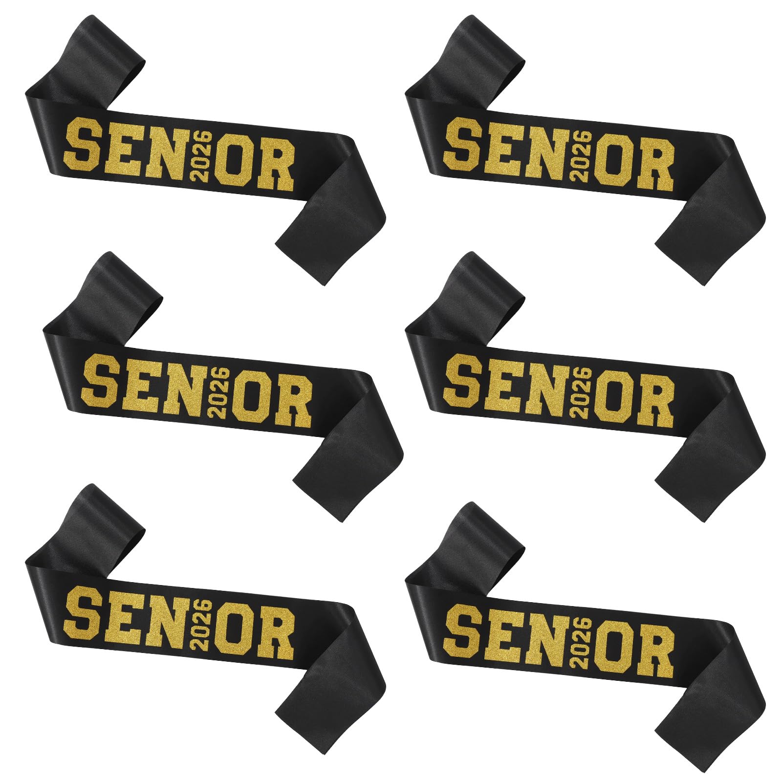 PEUTIER 6pcs Senior 2026 Sashes