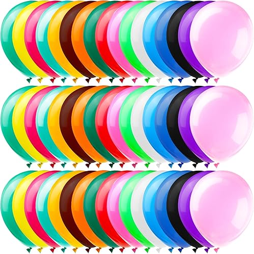 Yahenda 1700 globos surtidos de 12 pulgadas, globos de látex arcoíris coloridos para fiestas, cumpleaños, suministros de baby shower, decoración de