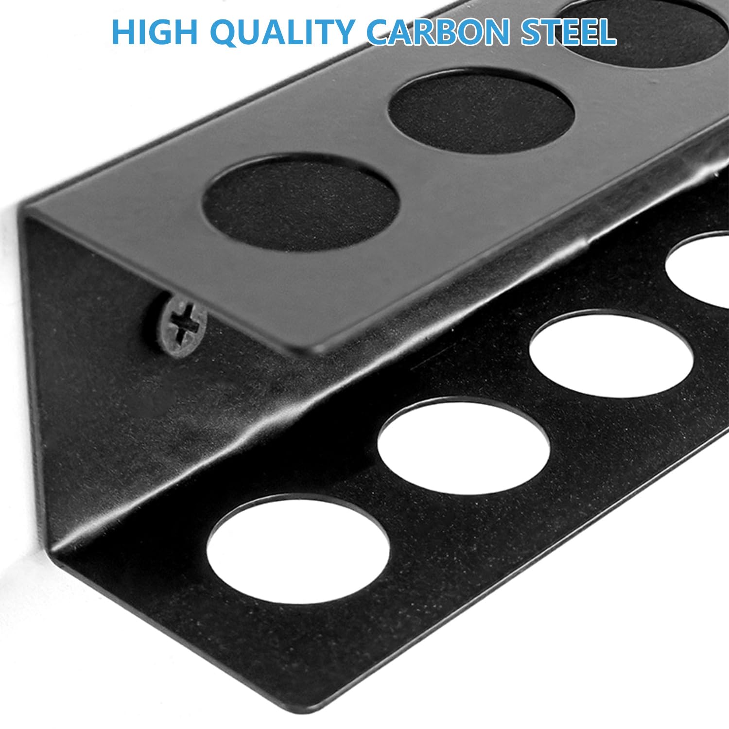 2 Pezzi Set Porta Attrezzi da Parete, Porta Pinze da 40 cm e Porta Cacciavite da 40 cm, in Acciaio al Carbonio, per Organizzare Officina, Capannone, Garage (Nero)