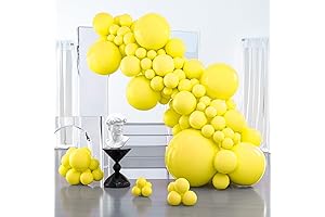 PartyWoo Double Stuffed Yellow Balloons