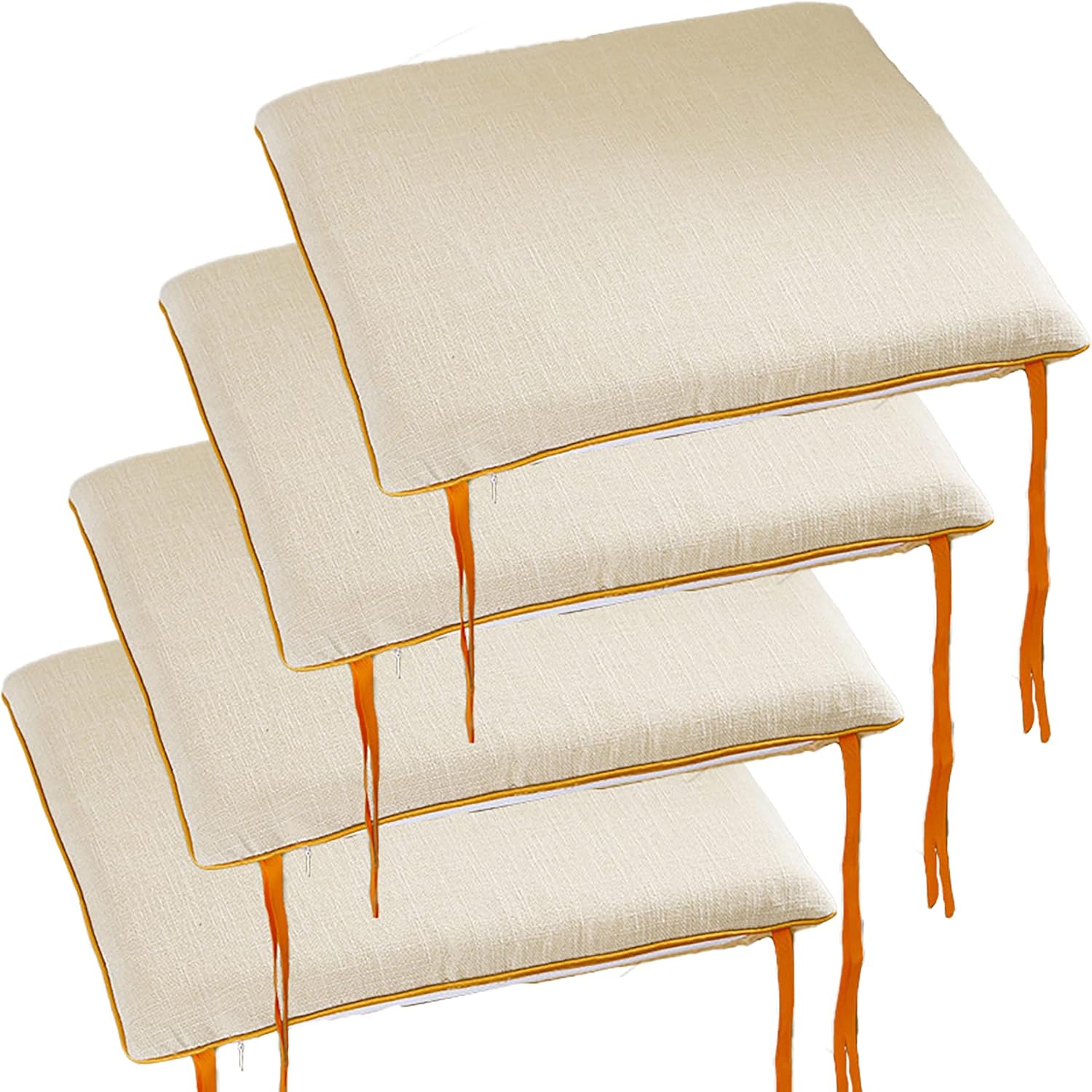 JREDDI Chair Cushions for Dining Chairs Set of 4 Linen