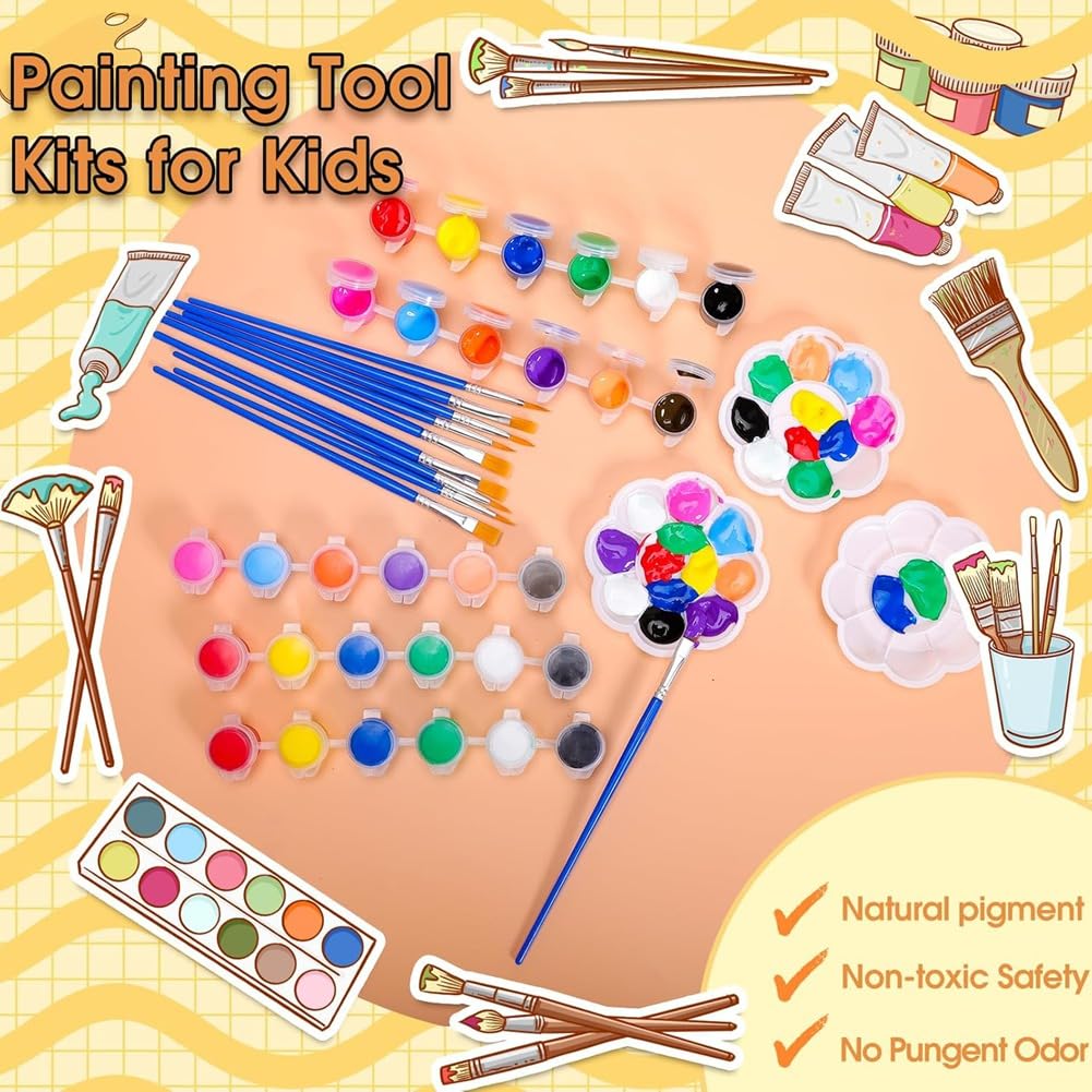 Set di 720 Mini Colori Acrilici, Strisce di Colori Acrilici per Bambini e Adulti, Set di Colori per Bambini per per Feste In Casa, Set 1