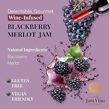 Amazon.com: Jam Vino Gourmet Blackberry Merlot Wine-Infused