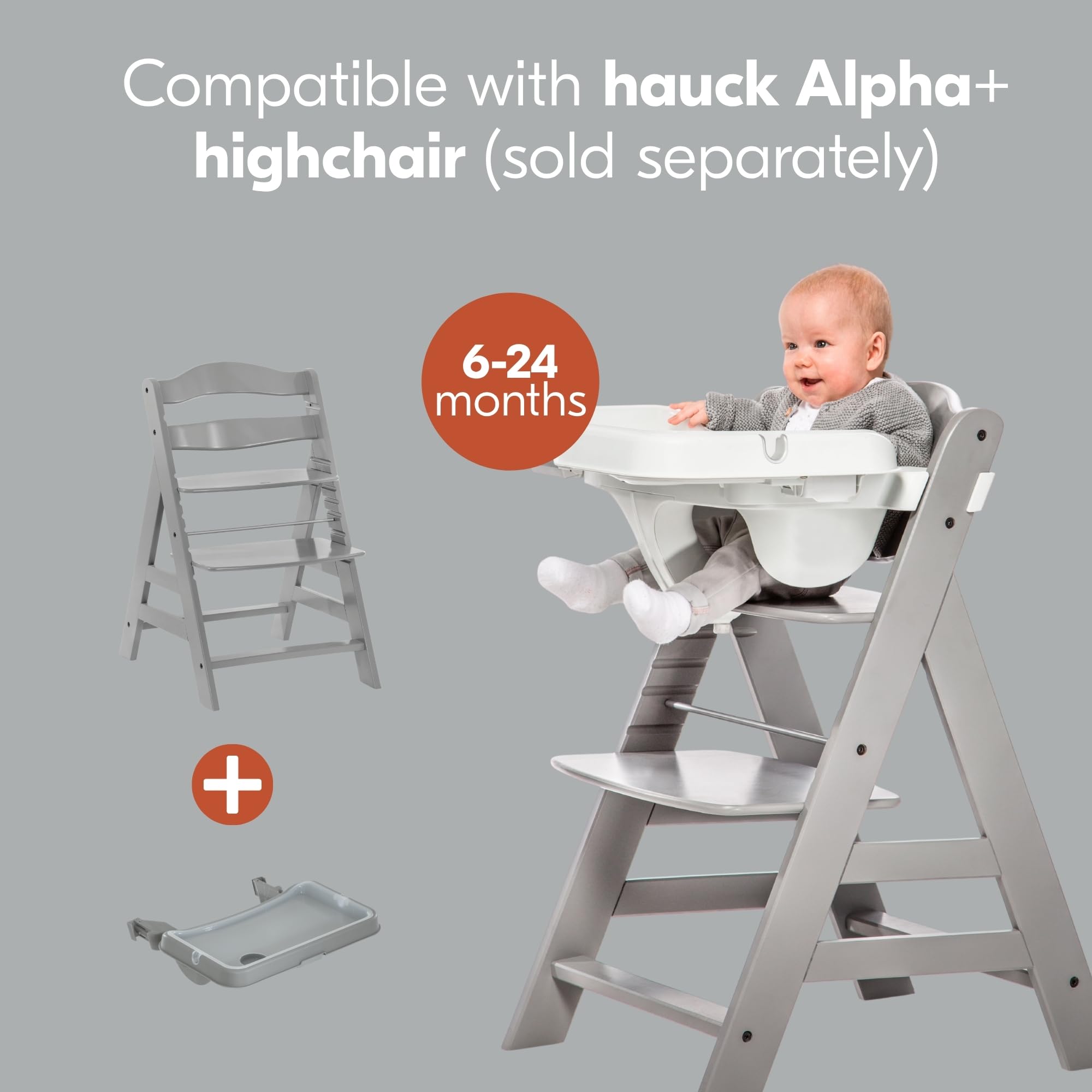 Amazon.com : hauck Alpha Removable Non Slip High Chair Table Tray