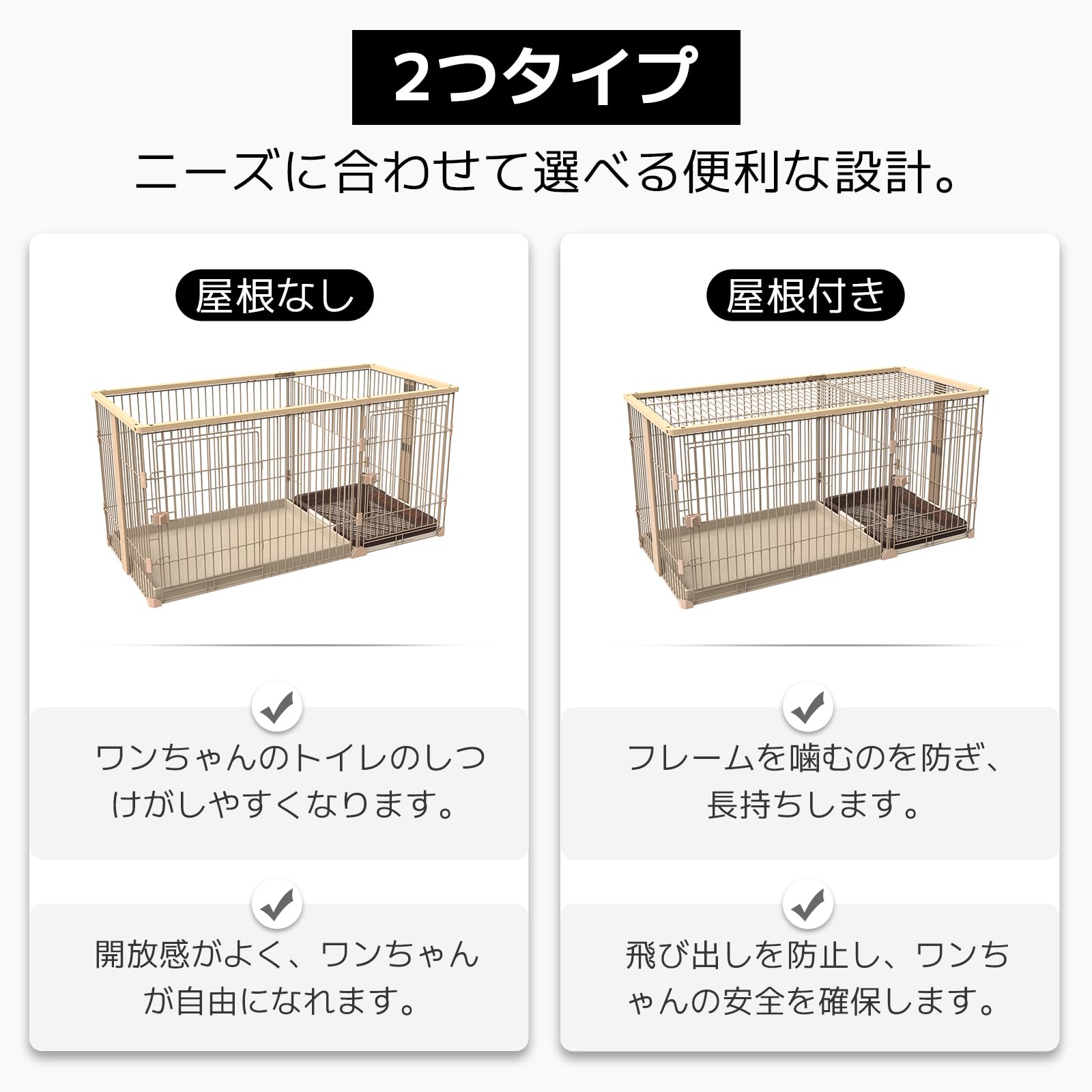 Amazon | YumeTail ペットケージ ペットサークル 犬ケージ 犬ゲージ