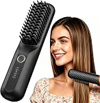 Quick Styling Cordless Heated Hair Comb – 2026 Upgraded Version | Ionic & Ceramic Hair Care, Fast Heating, 3 Adjustable Heat Levels, Type-C Port