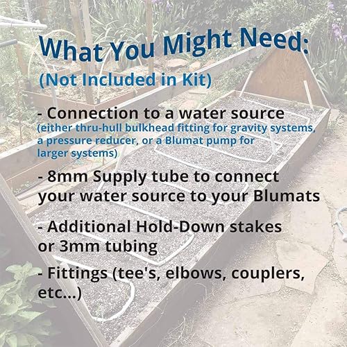 Miniatura 4 de BluSoak - Kit de riego  Manguera de remojo para cama de jardín elevada  Regadera automática de riego por goteo de manguera  Jardín Invernadero