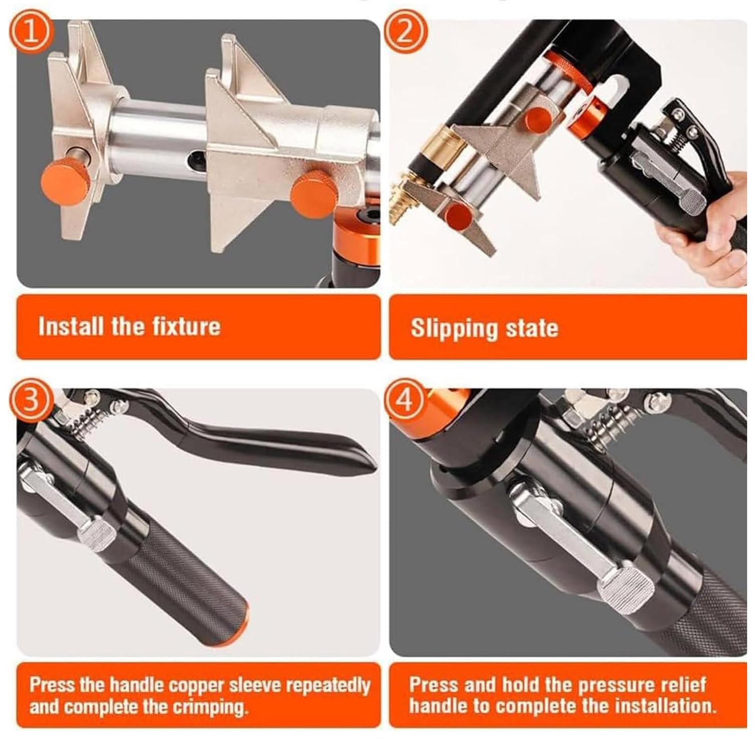 PEX Kit de herramientas expansoras, herramienta de expansión recargable para tubos PEX de 16/20/25/32 mm, incluye cortador y herramienta de crimpado para accesorios de fontanería