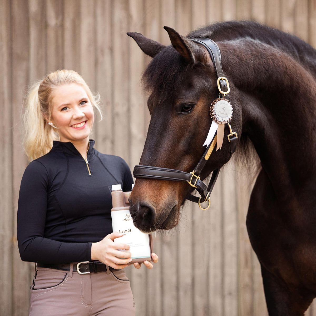 Aceite de linaza para caballos – Aceite de linaza prensado en frío