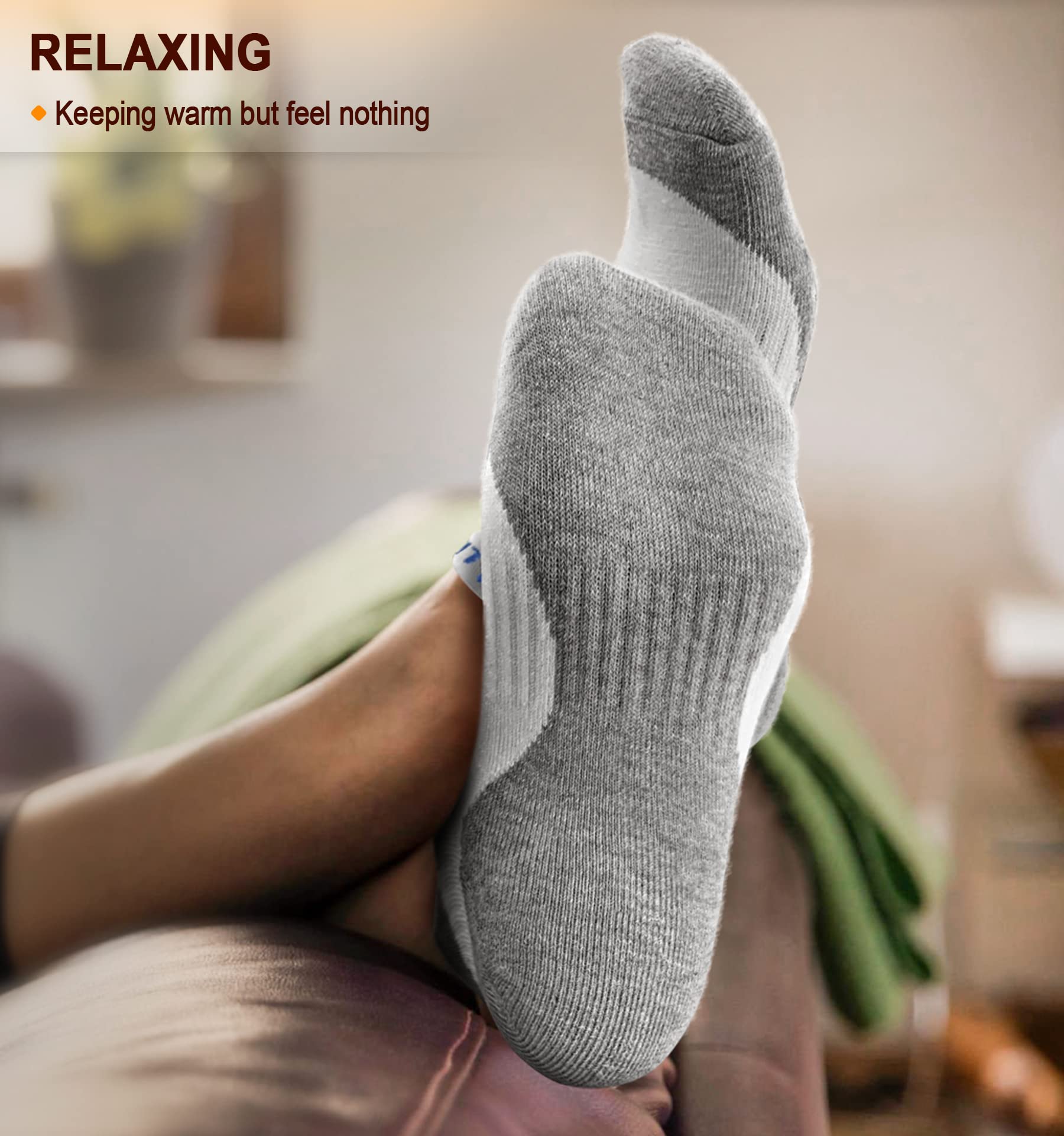 BULLIANT Calzini Uomo Corti 6 paia, Calze Uomo Corte Sportive Traspirante Calze Alla Caviglia,Assorbimento Dell'umidità