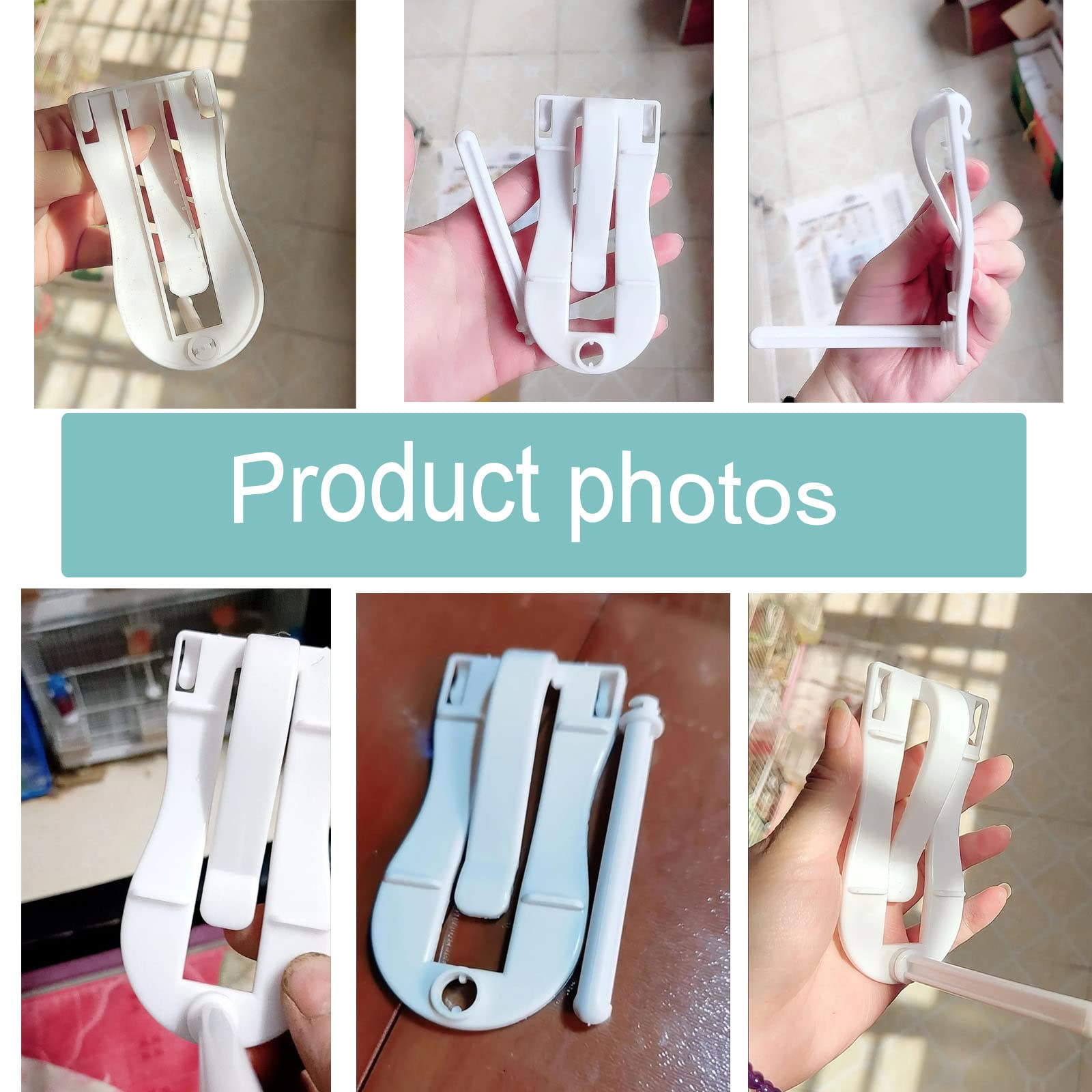 NentMent 2 Pack Cuttlebone Holder for Birds Cage with Perches Stand Cuttlefish Cuddle Bones Feeder Clip for Parakeet Cockatiel Budgie Sharp Beaks - image 3