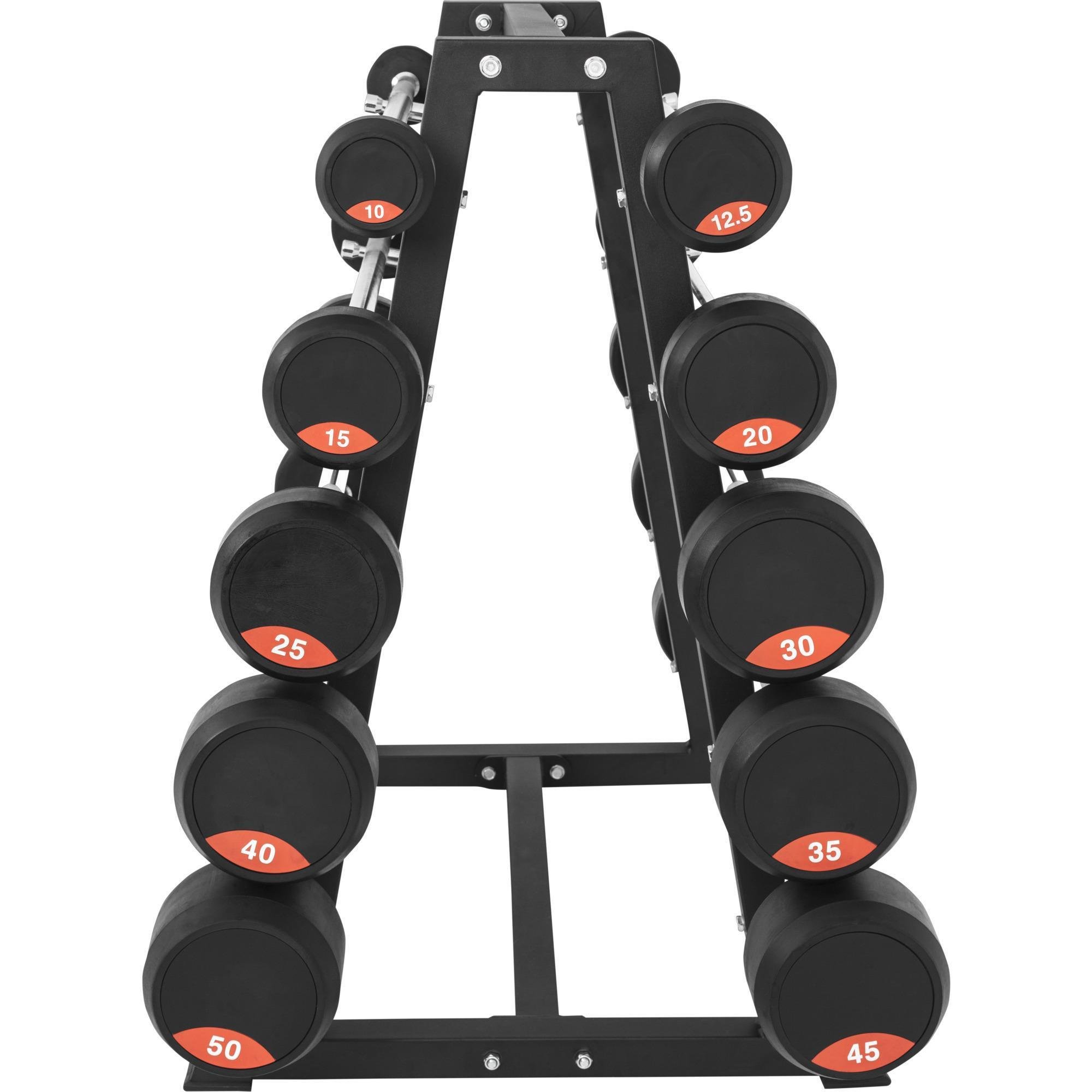 GORILLA SPORTS® Rastrelliera per Bilancieri - 113 x 89 x 79cm, Carico Massimo 400kg, Gomma, Nero - Supporto Bilanciere e Barre, Porta Pesi, Rack, Sollevamento, Fitness, Palestra, Allenamento