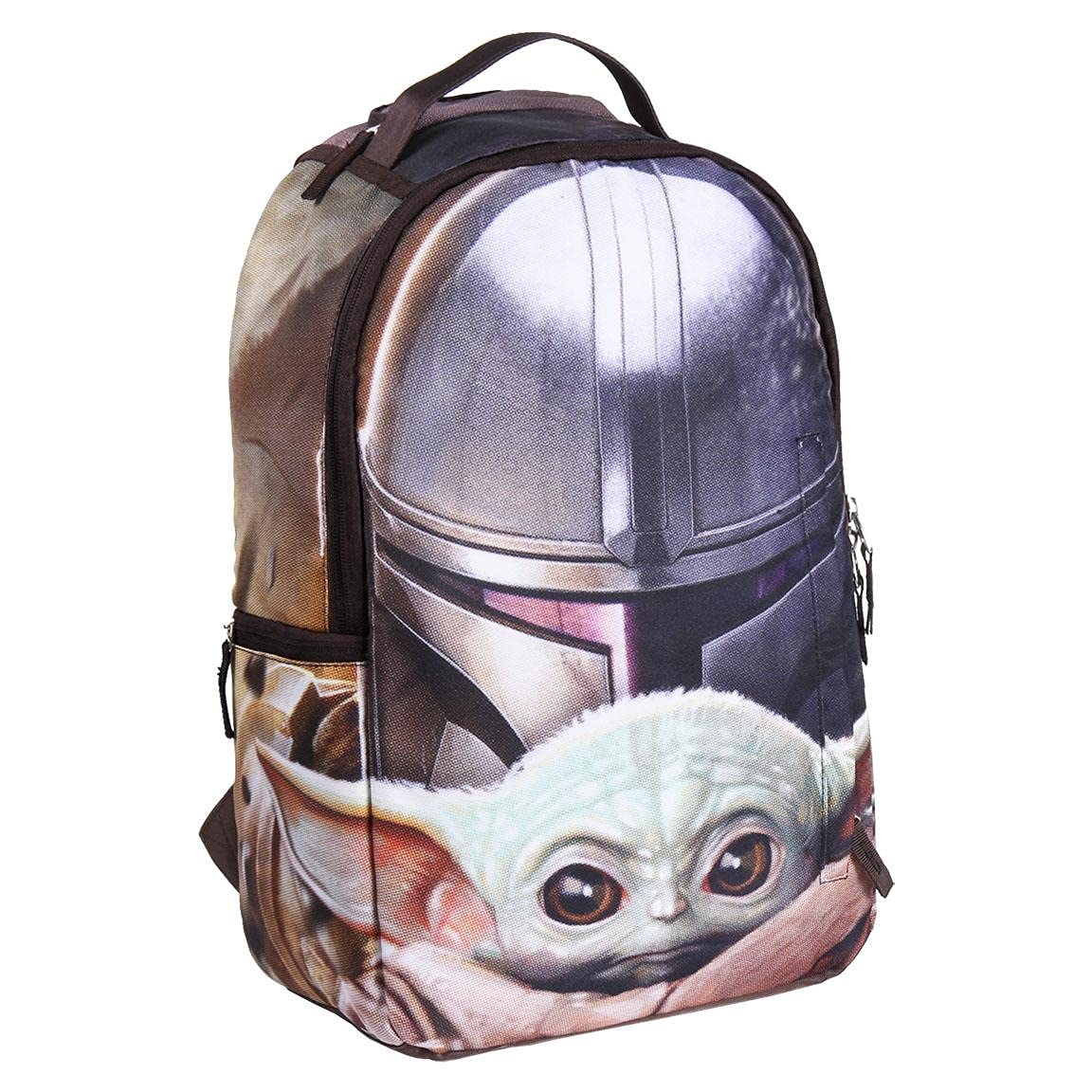 CERDÁ LIFE'S LITTLE MOMENTS Mujer Poliéster The Mandalorian-Licencia Oficial Disney, Multicolor, Grande-Mochila con el tamaño Ideal para Que lleves Todo ordenado