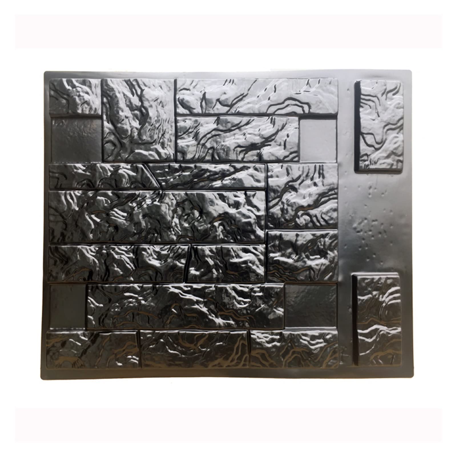 Molde De Hormigon Para Imprimir SvitMolds Moldes De Hormigón DIY 4 Moldes De Plástico Para Pared De Yeso De Hormigón, Piedra De Cemento Ladrillo, Moldes De Azulejos ABS Naturales Moldes De Cemento