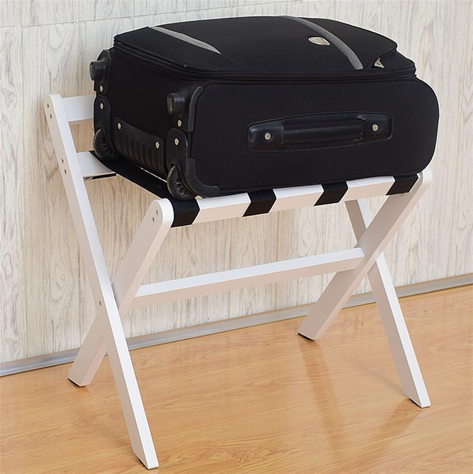 Portaequipajes plegable portátil para dormitorio de hotel y habitación de invitados, almacenamiento de maletas
