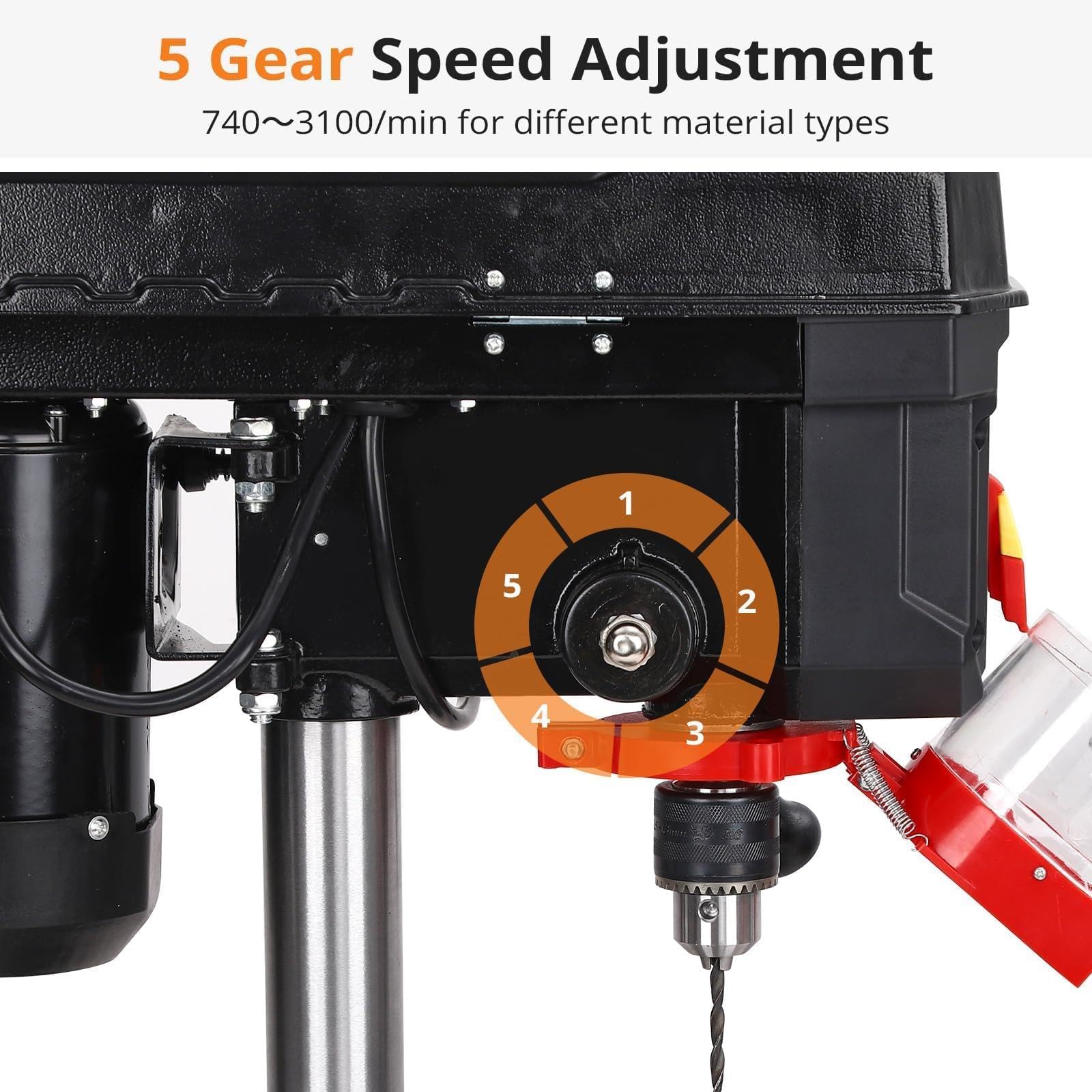 Mini trapano elettrico con supporto per foratura da banco di precisione, set completo di punte in resina per creazione di gioielli e progetti artigianali