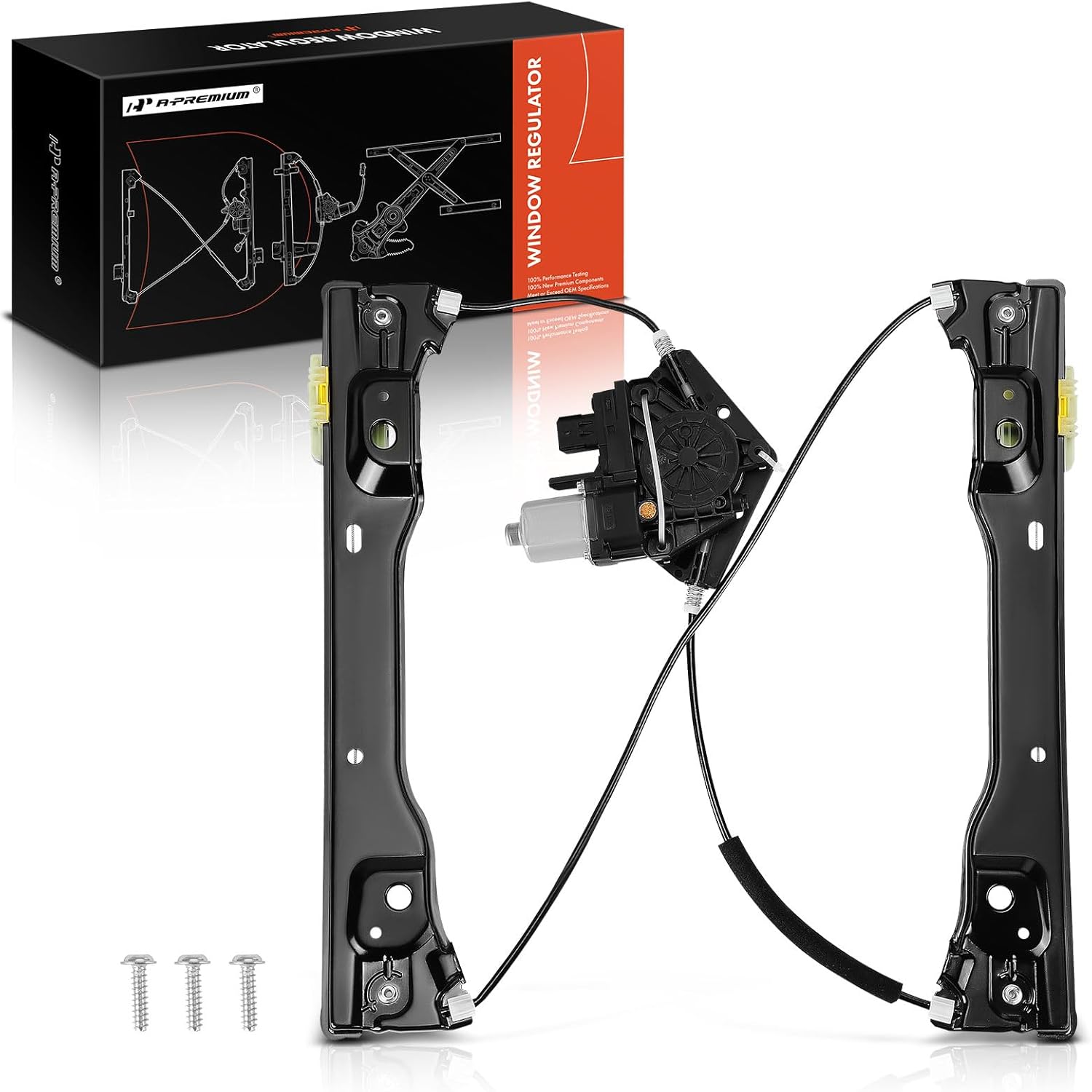 A-Premium Electric Power Window Regulator with Motor Compatible with Jeep Grand Cherokee 2011-2021, Grand Cherokee L 2021, Grand Cherokee WK 2022 & Dodge Durango 2011-2022, Front Left Driver Side