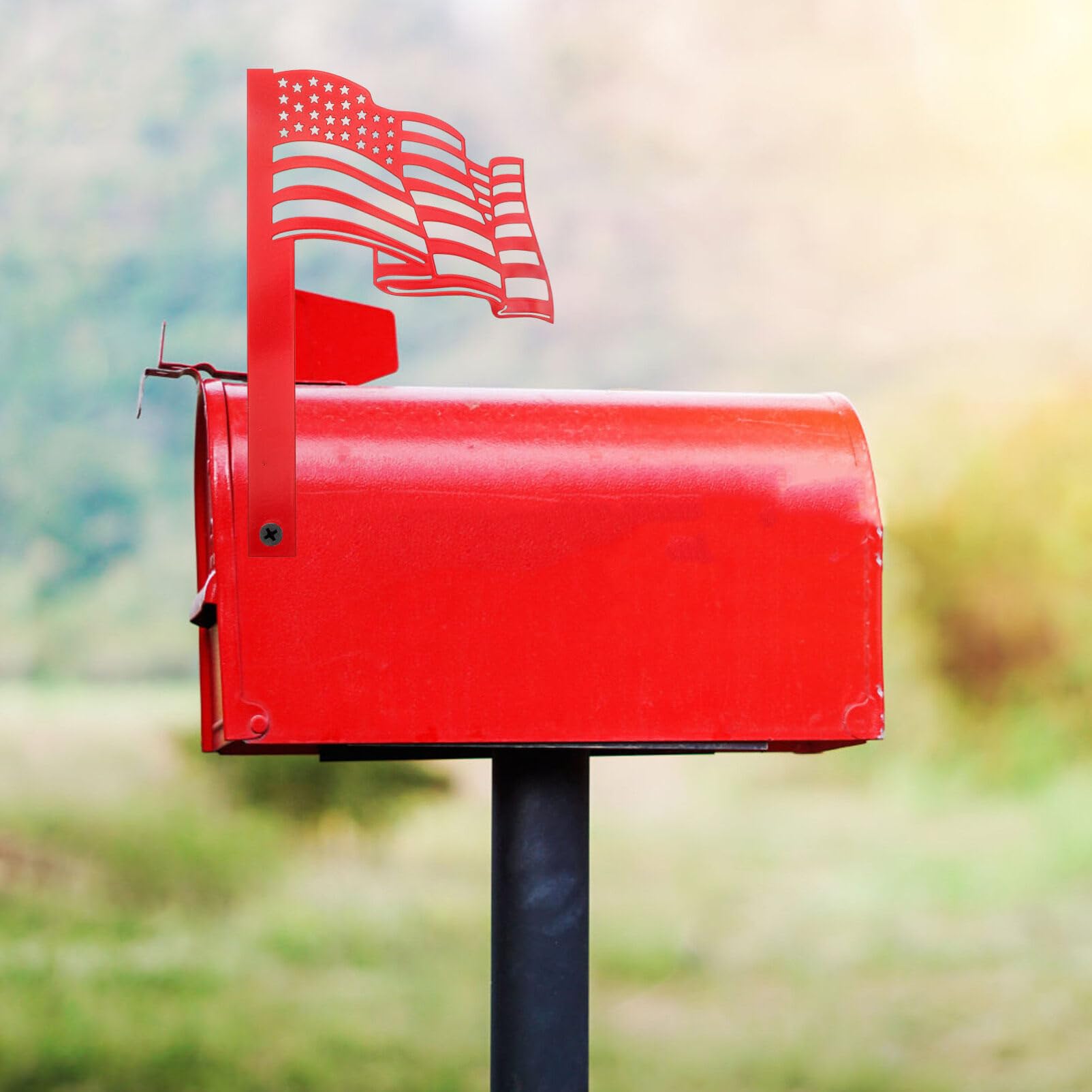 GANAZONO Flag Shape Mailbox Hanging Decor Weather Resistant Mailbox Flag Family Fun Decor for Teens Adults
