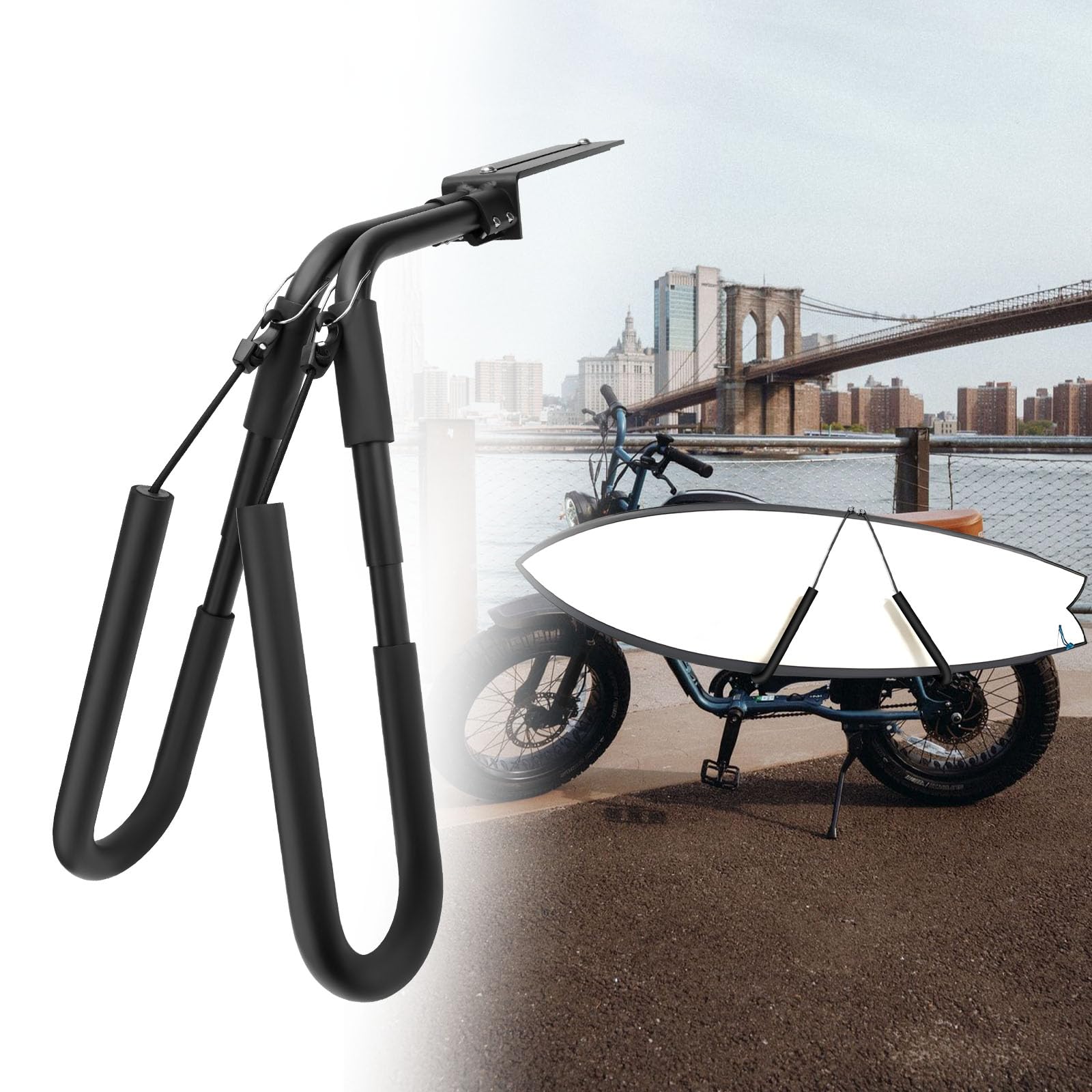 YIBEICO Surfboard Rack for Super 73 S2, Aluminium Surf Shortboard Bracket, Short Boards Carrier Board Holder, Accessories for Super 73
