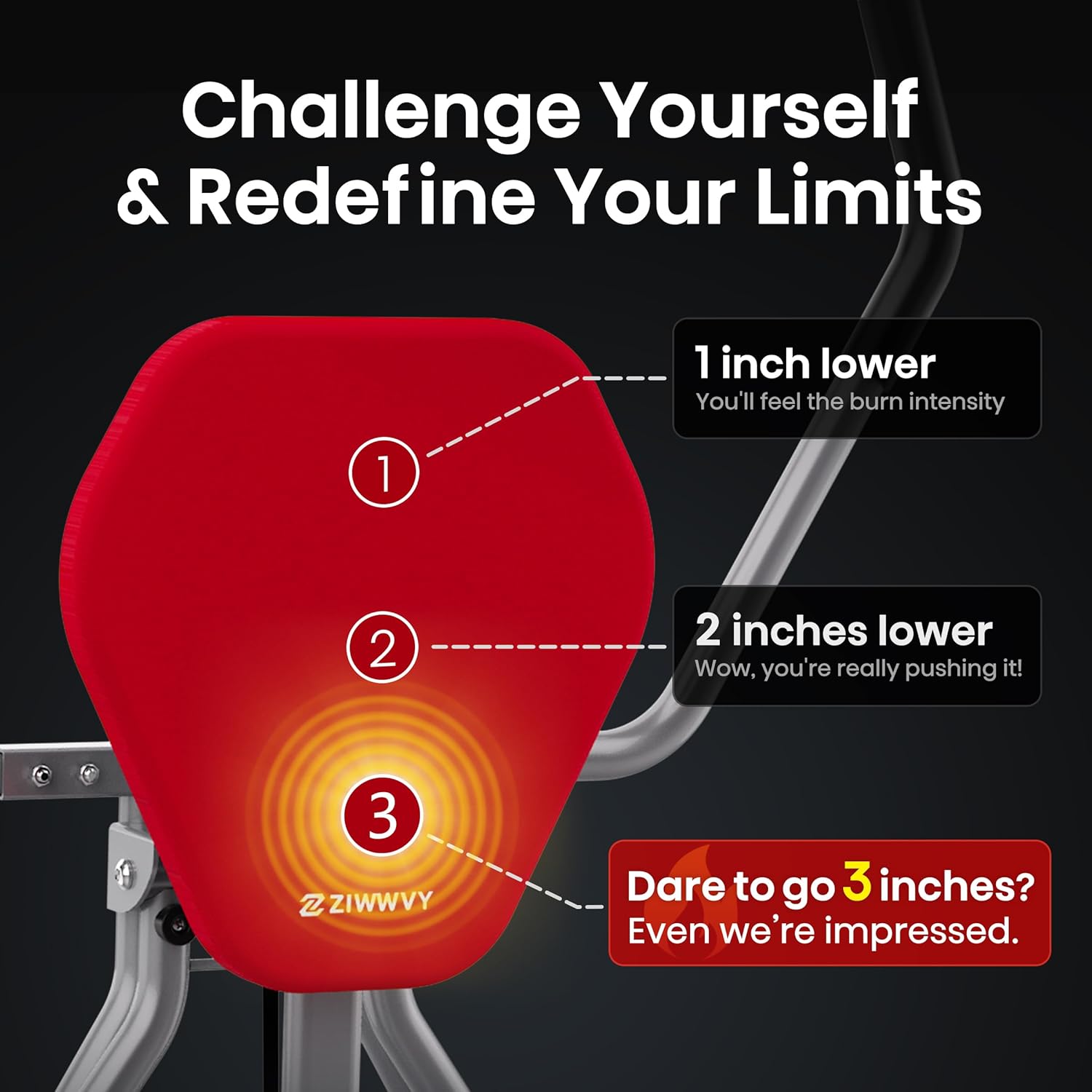 AB SWING INFINITY- Home Ab Workout Machine, Core Training Equipment, Multi-Functional Ab Exercise Trainer, Foldable for Easy Storage, Ideal for Home Gyms, Strength Training, and Fat-Burning Workouts