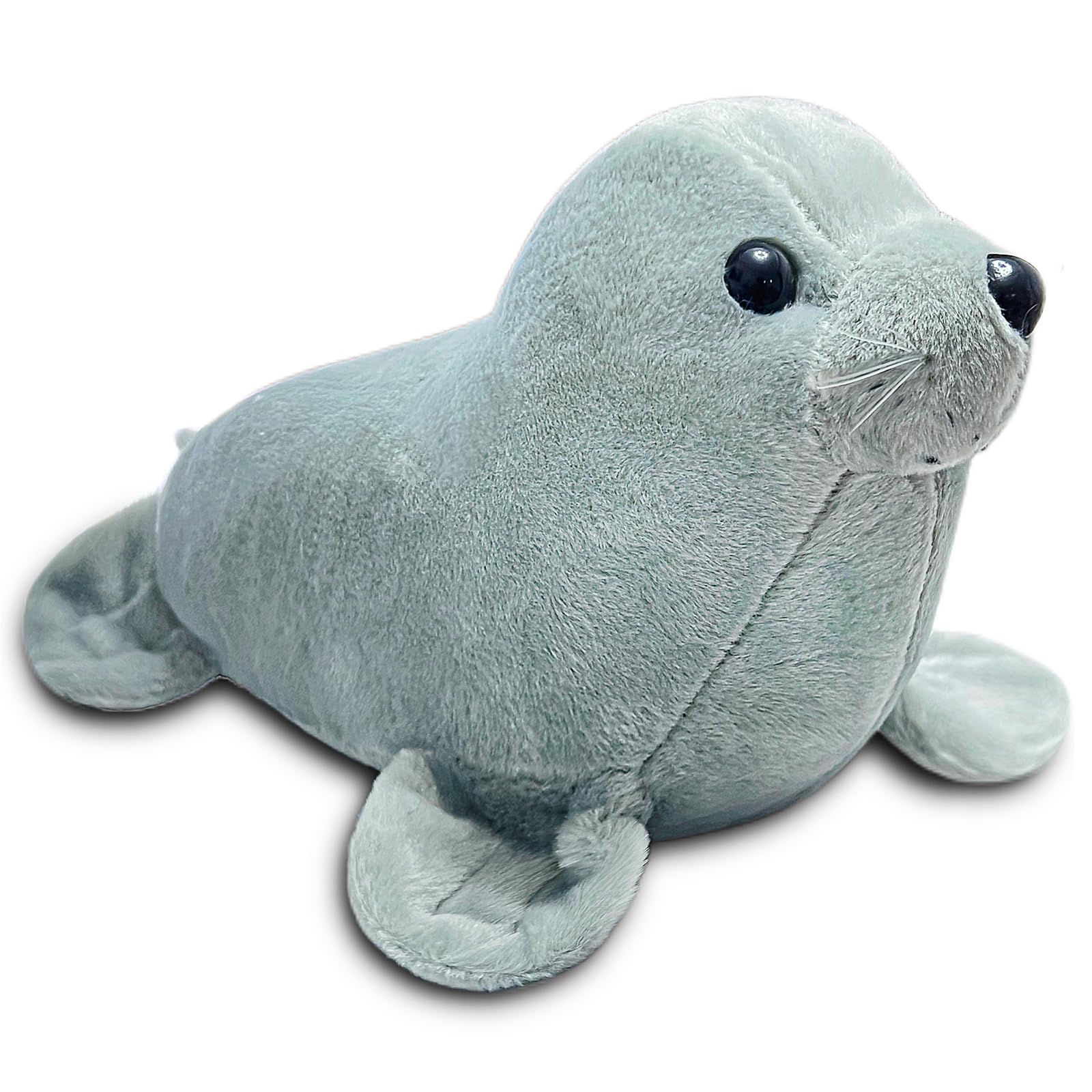 11 Gray Seal Stuffed Animal Plush Toys for Kids Kawaii Seal Plushies for Girls and Boys Soft Stuffed