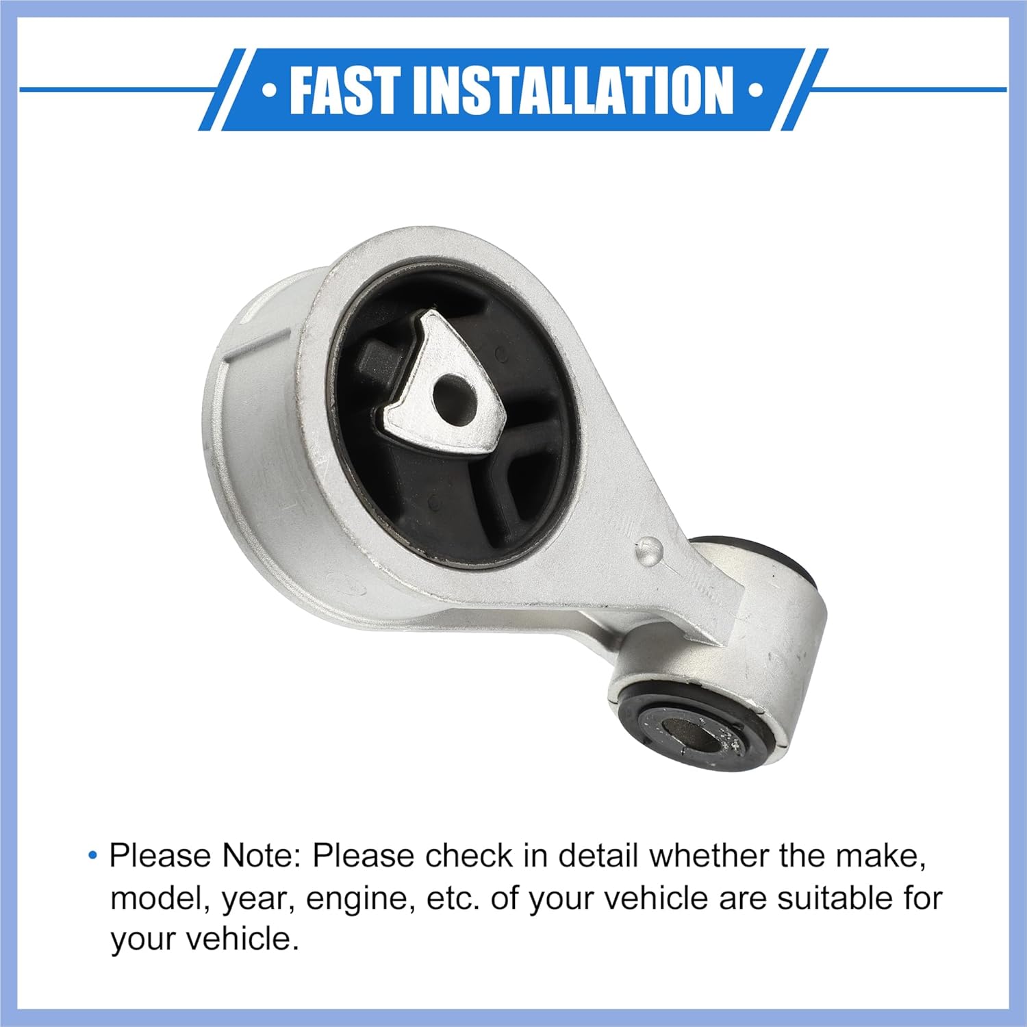 Engine Mount Bracket Compatible for Nissan Rogue 2008-2013, Anti Deform Metal Silver Tone No.11350JY20A Mount Bracket Stable