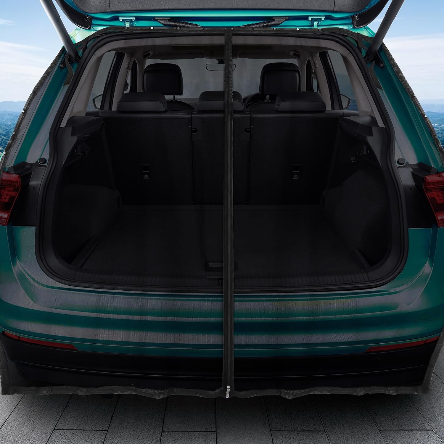 Car Tailgate Mesh Fit Most SUV for Camping and Vocation Car Net Screen for Fresh Air