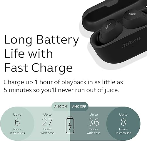 Miniatura 2 de Jabra Elite 10 True Wireless - Auriculares avanzados con cancelación activa de ruido con sonido envolvente Dolby Atmos de siguiente nivel, comodidad