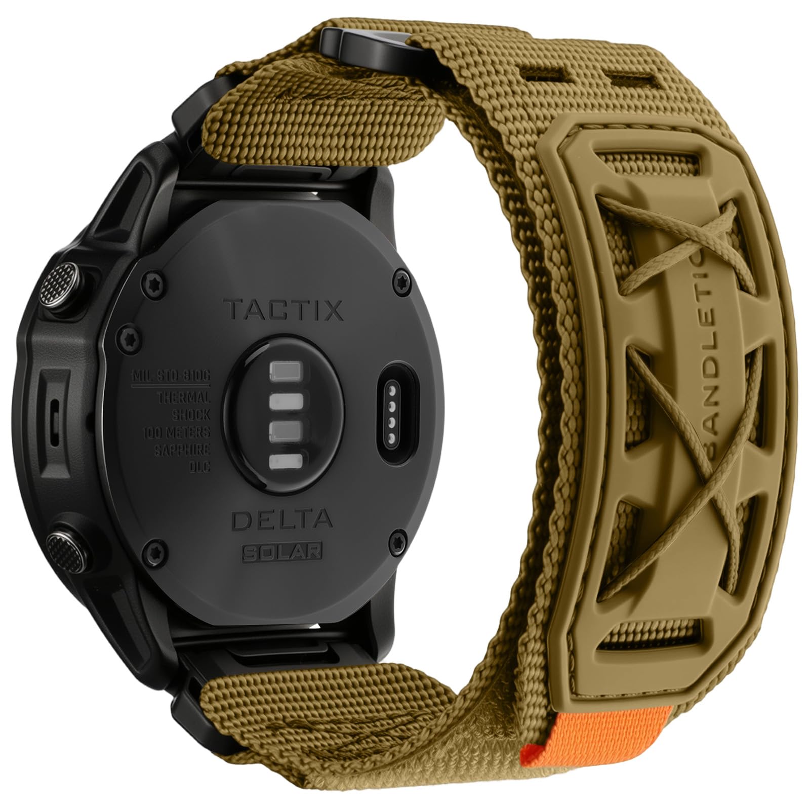 Bandletic 26mm Quick Fit Strap Compatible with Garmin Fenix 8 51mm/Fenix 6X Pro/6X/7X/7X Pro/5X/5X Plus/3 HR,Tactical Rugged Nylon Sport Band for Instinct 2X Solar/3 50mm/Epix Pro/Enduro/Quatix/Tactix