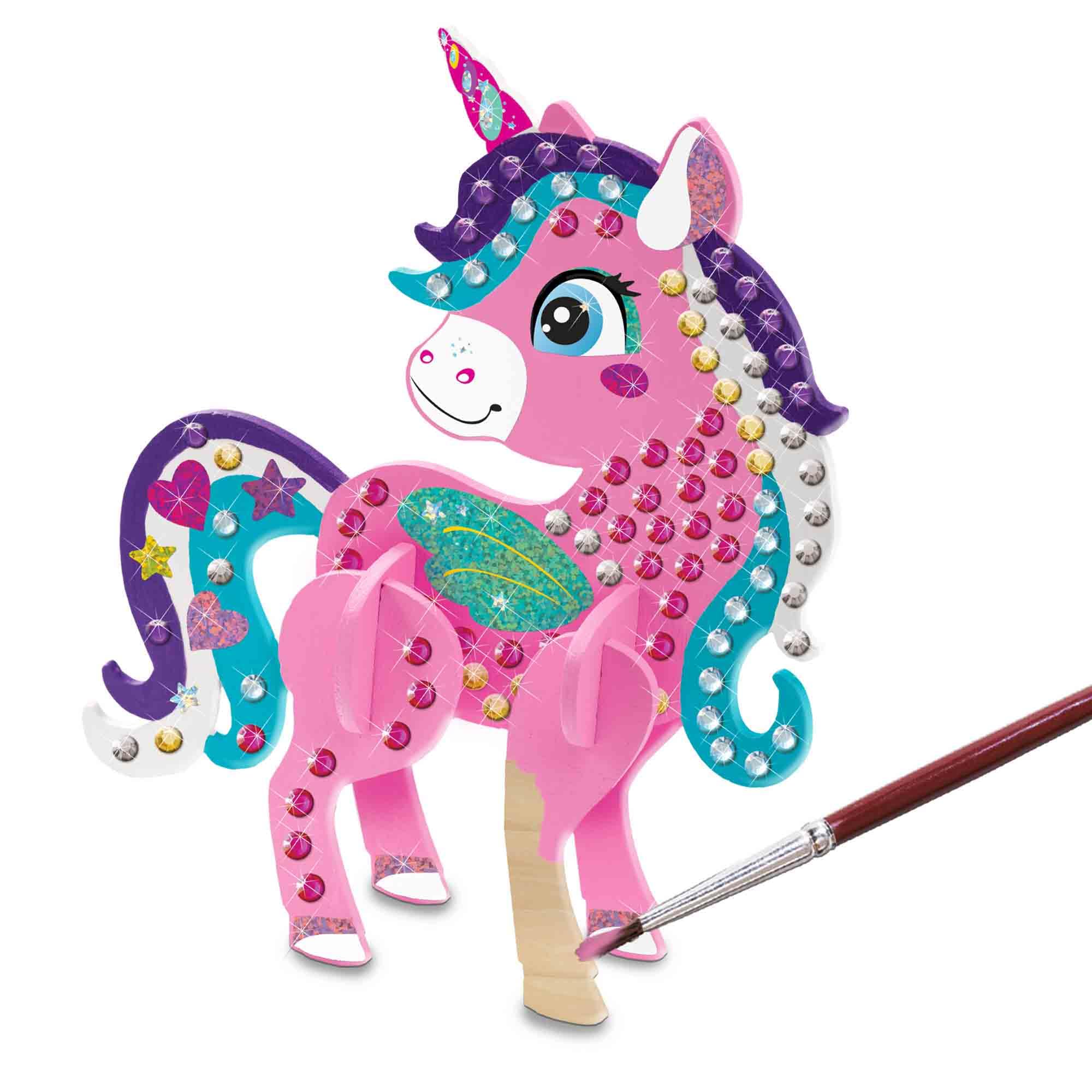 SES Creative 14134 - Diamond Painting - 3D Unicorns, Multi - Image 4
