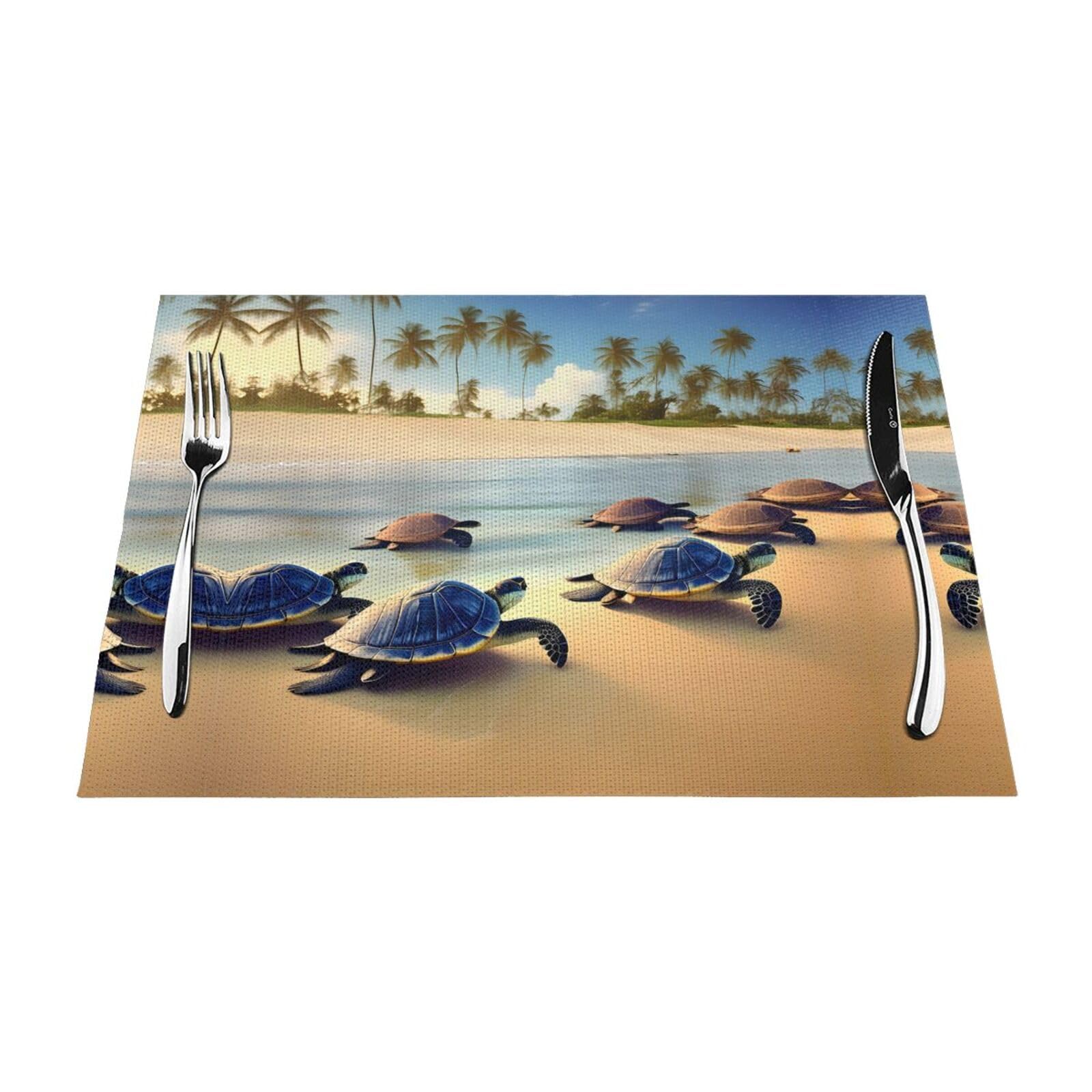 Set de table tortue marine lot de 6 pour partager des moments conviviaux en famille