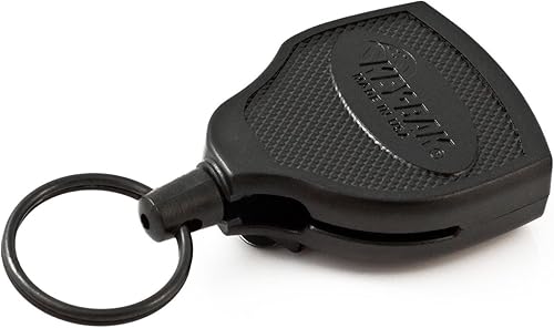Miniatura 2 de Key-Bak Super 48 - Carrete de llave profesional de alta resistencia con cable de kevlar retráctil 48 pulgadas negro paquete de 2