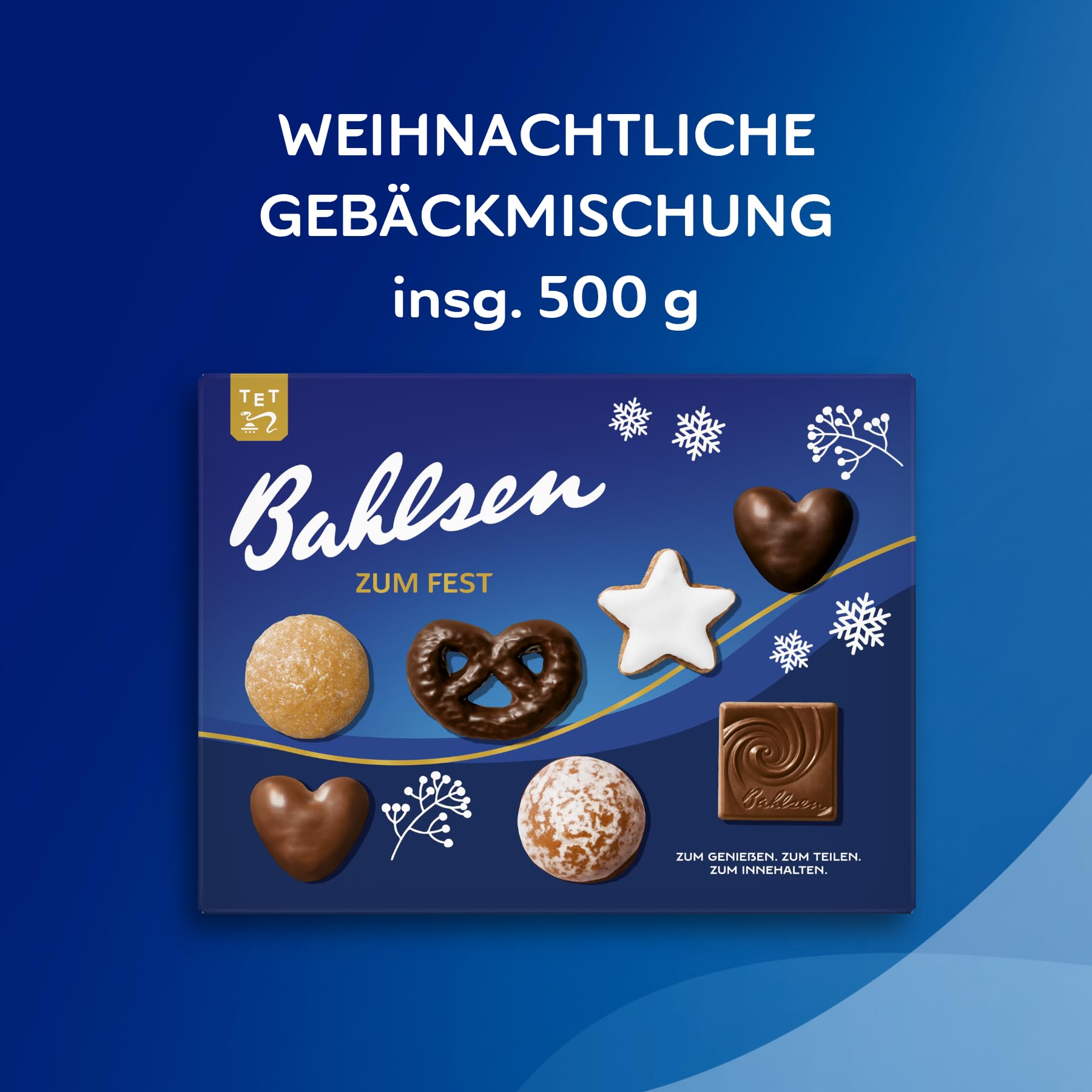 Bahlsen Zum Fest – 5er Pack – Weihnachtliche Gebäckmischung (5 x 500 g)