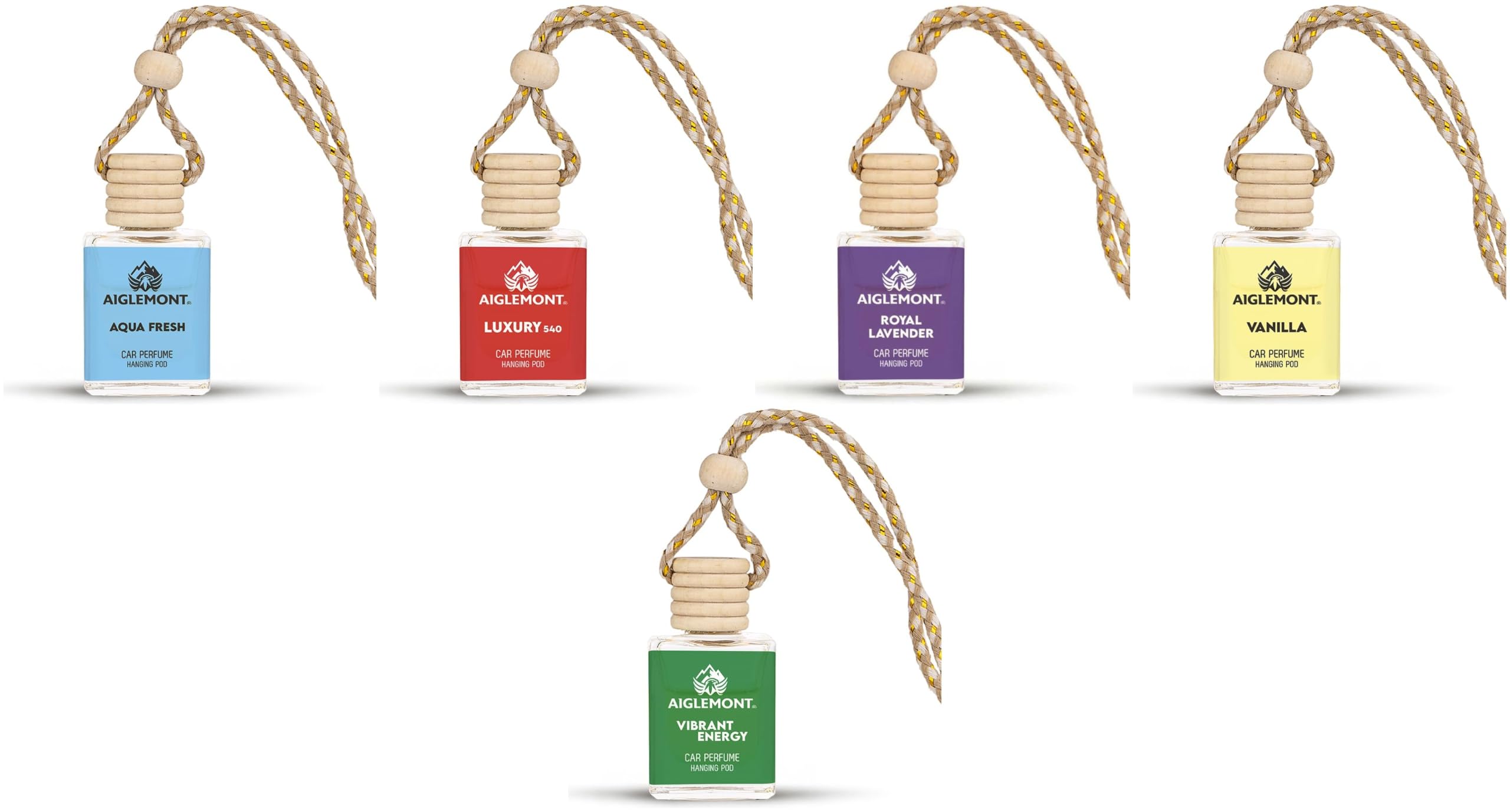 Car Perfumes combos | Aqua Fresh+ Luxury 540 + Royal Lavender+ Vanilla+ Vibrant Energy| Combo of 5 | 10 ml Each-image-25
