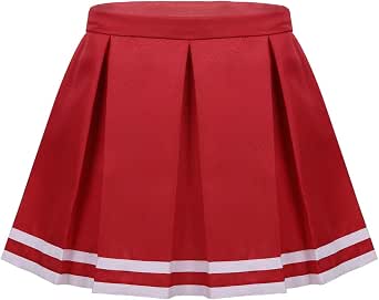 Tianerhay Jupe Plissée Fille Tricotée Taille Haute - Jupette Évasée Casual Scolaire Pour Automne Hiver Printemps, Noir 5-6 Ans