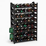 ARTECSIS Cantinetta Portabottiglie in Plastica Modulare 48 Bottiglie Nero - 1