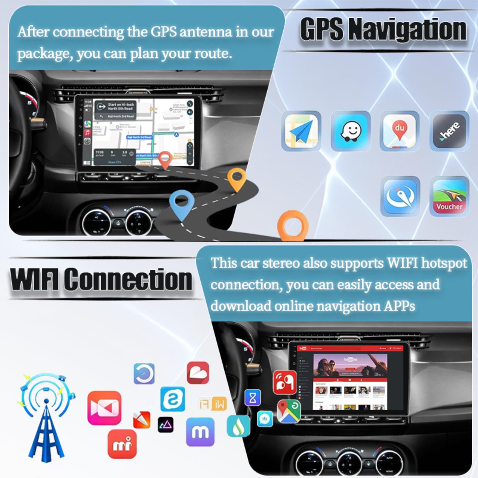9"android 15 Doppia Din Autoradio Gps Navigation Per Alfa Romeo giulietta 2010-2014 Autoradio Con Vivavoce Bluetooth Supporto Comandi Al Volante Wifi 4g Dual Usb,M101