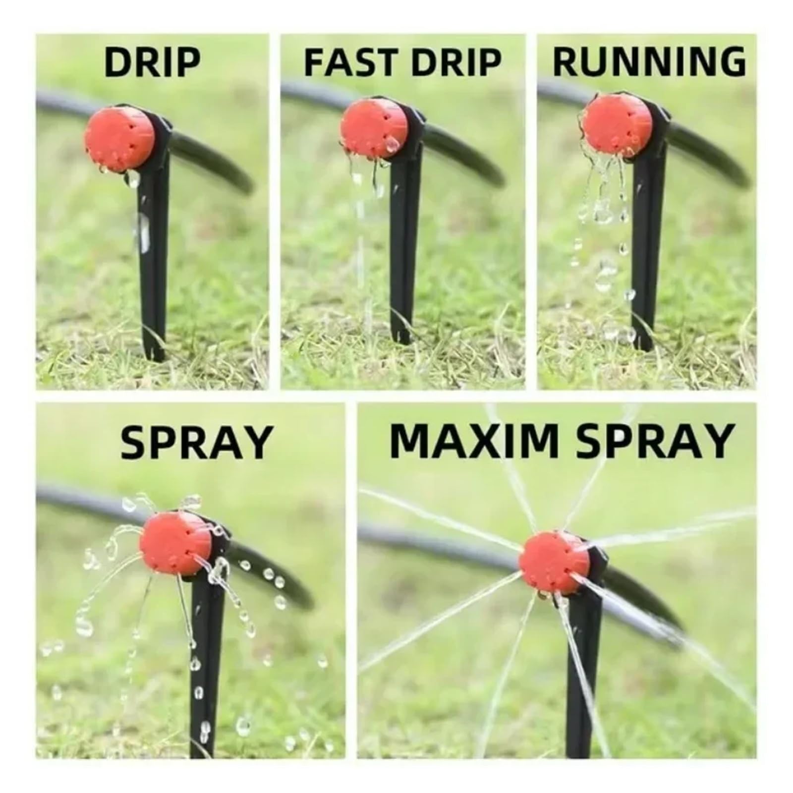 Accessori per navi Sistema di irrigazione a goccia da 5-40 m, set di irrigazione for piante, kit di irrigazione, gocciolatori regolabili for irrigazione micro Accessori per l'irrigazione(5 meters)