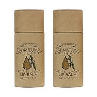 Vista 10 de Farmstead Apothecary Bálsamo labial 100% natural con cera de abejas orgánica, manteca de karité orgánica y aceite de coco orgánico, albaricoque, 0.2