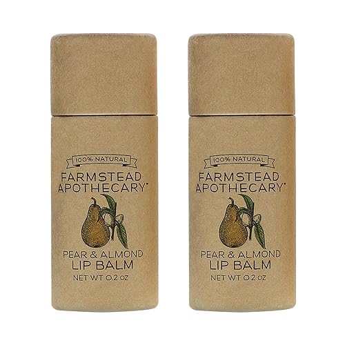 Miniatura 10 de Farmstead Apothecary Bálsamo labial 100% natural con cera de abeja orgánica, manteca de karité orgánica y aceite de coco orgánico, higo y miel, 0.2