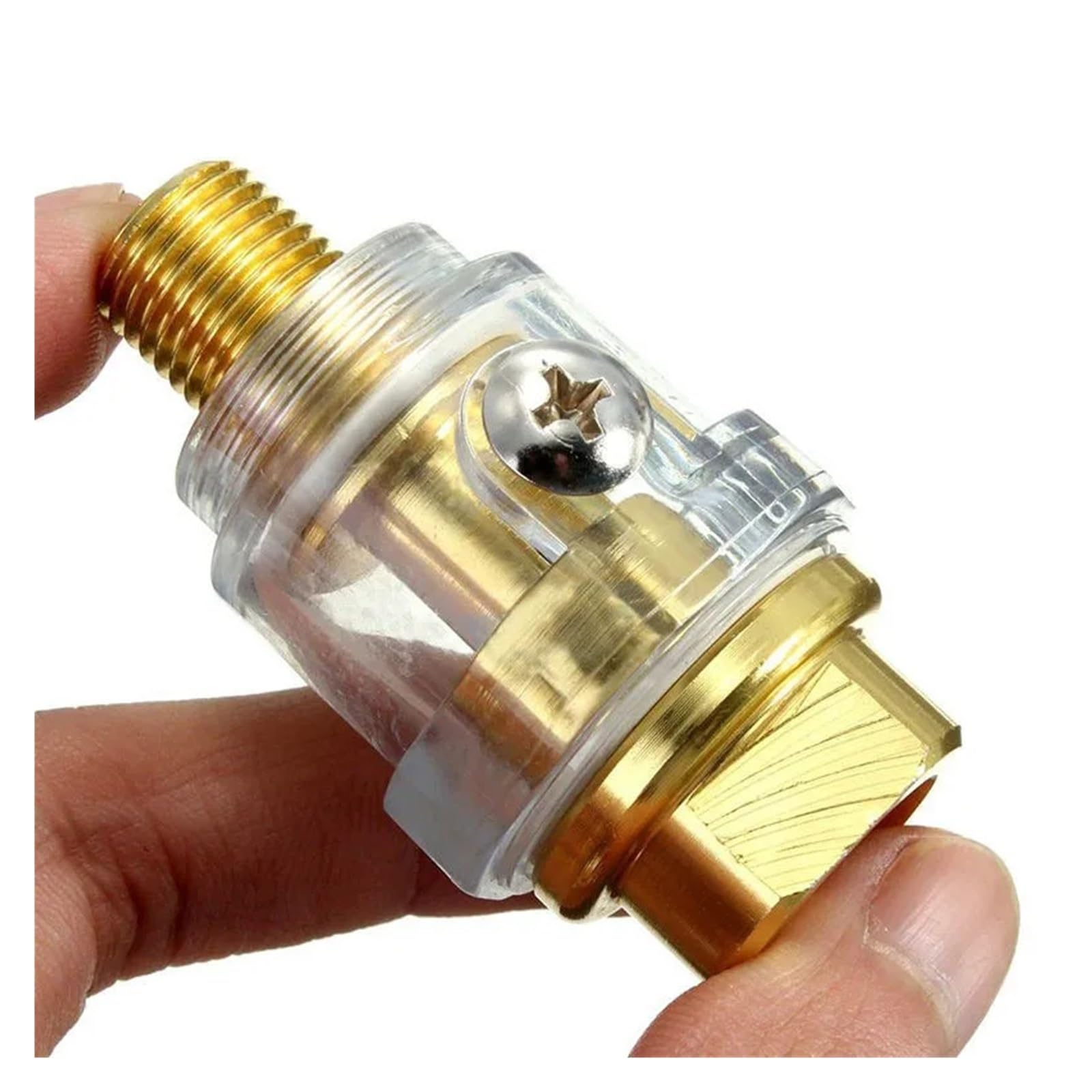 Automatischer Mini-Inline-Öler For die Reparatur von Pneumatikwerkzeugen und Luftkompressorrohren. 1/4"NPT Mini-Inline-Öler(4 pack)