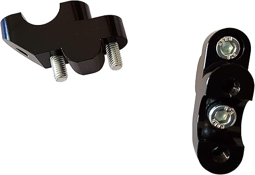 Miniatura 3 de 32S | Elevadores de manillar para motocicleta Yamaha XT660R - 1.102 in arriba, 0.709 in BarBack - Negro