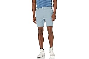 Men's Slim-Fit 7-Inch Lightweight Blue Oxford Short