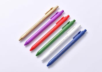 Kaco FAITH Multicolor Gel Pens 6 Pieces Cross Pattern Smooth Writing