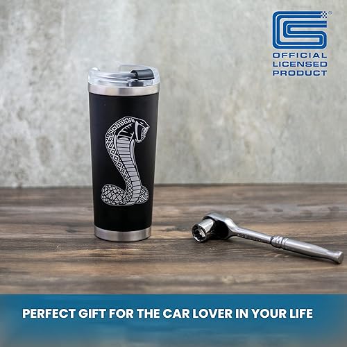 Miniatura 2 de Vaso Shelby de acero inoxidable de doble pared con aislamiento de 24 onzas | Aislamiento al vacío | Se adapta a bebidas calientes o frías | Tapa