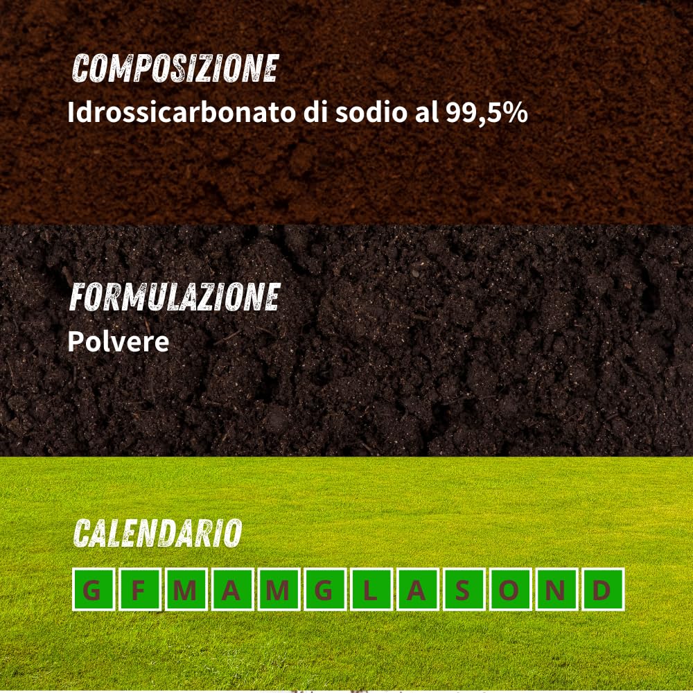 VITHAL Fungicida Per Piante in Polvere - a base di Idrogeno Carbonato di Sodio, Protezione Naturale per Piante Ornamentali ed Edibili, Efficace Contro Oidio e Ticchiolatura, 350g